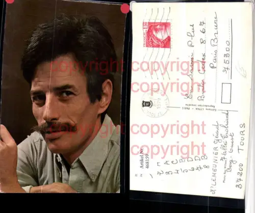 468159,Musiker Sänger Jean Ferrat Bart Portrait