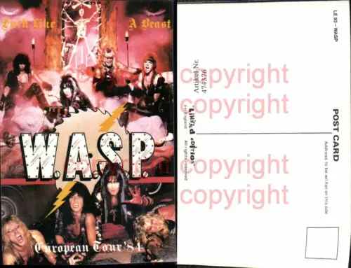 474376,Musiker Band W.A.S.P. Fuck like a Beast