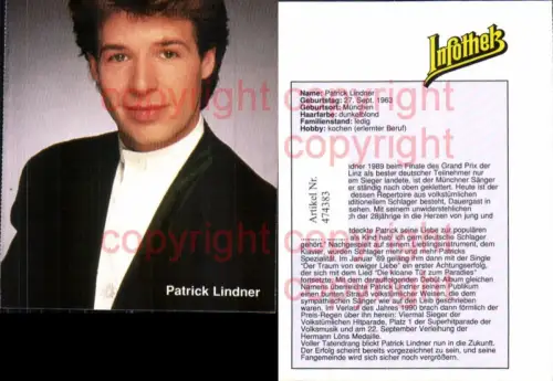 474383,Musiker Band Patrick Lindner Infothek