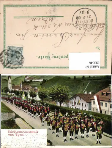 593546,Schützencompagnie Kompagnie Trachten Tirol Volkstrachten Musikkapelle