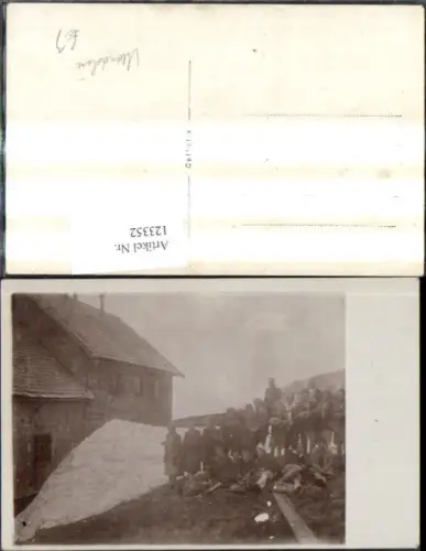 123352,Foto Ak Personen v. Berghütte m. Mandoline Musik
