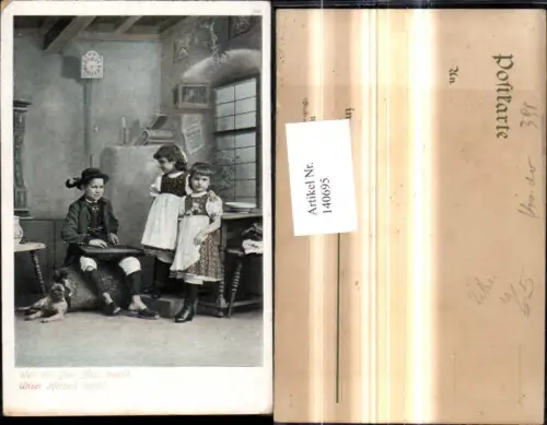 140695,Kinder Tracht Musik Zither Text Hund