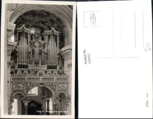 144942,Foto Ak Stift St Florian Brucknerorgel Orgel Musik