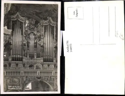 144973,Foto Ak Stift St Florian Brucknerorgel Orgel Musik