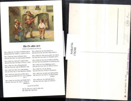 176240,Gedicht Mir is's alles ans Gedicht Mann m. Gitarre Kinder