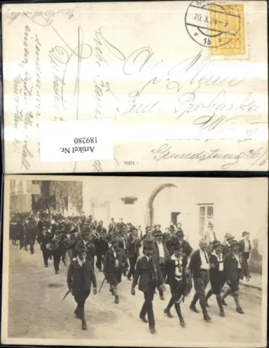 189280,Foto Ak Musikkapelle Musikanten Männer i. Tracht Instrumente
