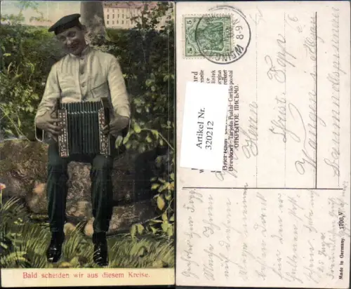 320212,Mann spielt Ziehharmonika Spruch Musik