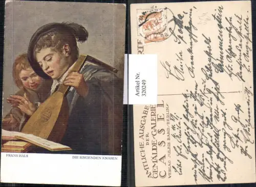 320249,Künstler Ak Frans Hals Die singenden Knaben Laute Lesen Buch Musik