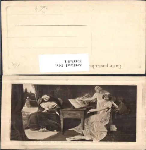 320351,Künstler Ak C. J. Hobson Grossmutters Lieblingslied Klavier Frauen Musik