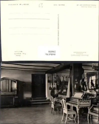336058,Foto Ak Bachhaus Instrumentensaal Eisenach Musik pub VEB 9/638
