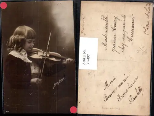337497,Bub Junge spielt Geige Musik Henri Mannes