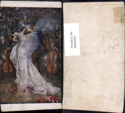 400883,Künstler Ak Gulich Geigenkonzert Musikinstrument Musik