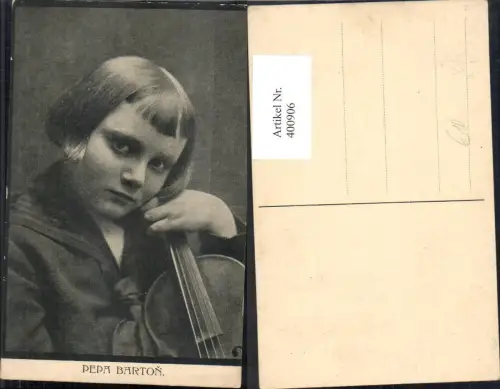 400906,Pepa Barton Mädchen m. Geige Musikinstrument Musik