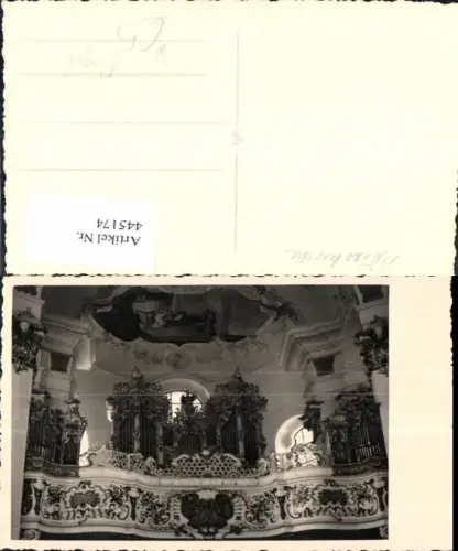 445174,Foto Ak Orgel Wieskirche Steingaden Kirchen Musikinstrument Musik