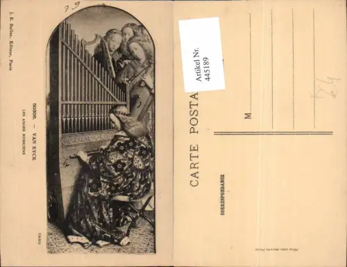 445189,Künstler Ak Van Eyck Les Anges Musiciens Orgel Musikinstrument Musik
