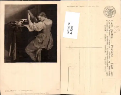 445204,Künstler Ak Caravaggio Die Lautenspielerin Laute Frau Musikinstrument Musik