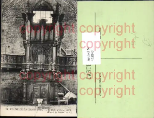 465840,Eglise de la Chaise-Dieu Le Buffet d Orgues Orgel Musikinstrument