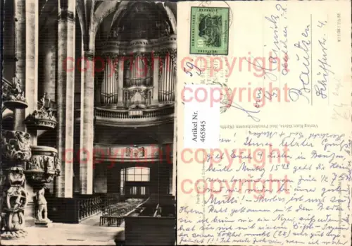 465845,Freiberg Saale Dom Tulpenkanzel Silbermannorgel Orgel Musikinstrument
