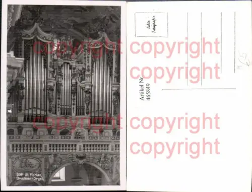 465849,Foto Ak Stift St Florian Bruckner-Orgel Orgel Musikinstrument