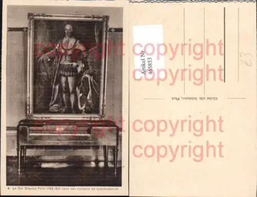 465853,Le Roi Charles Felix Couronnement Piano Klavier Musikinstrument