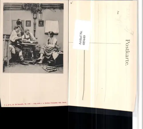 489449,Sennerin Männer Musiker Zither Gitarre pub A. Grainer 1576