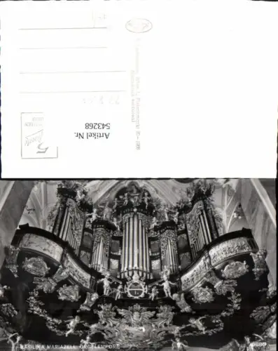 543268,Musik Orgel Kirchenorgel Orgelempore Mariazell