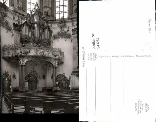 543282,Musik Orgel Kirchenorgel Orgelempore Ettal