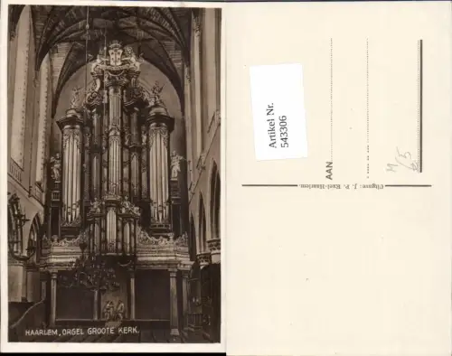 543306,Musik Orgel Kirchenorgel Orgelempore Haarlem
