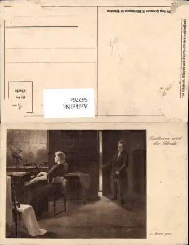562764,Künstler Ak Armin Beethoven u. Die Blinde Frau Klavier Musikinstrument