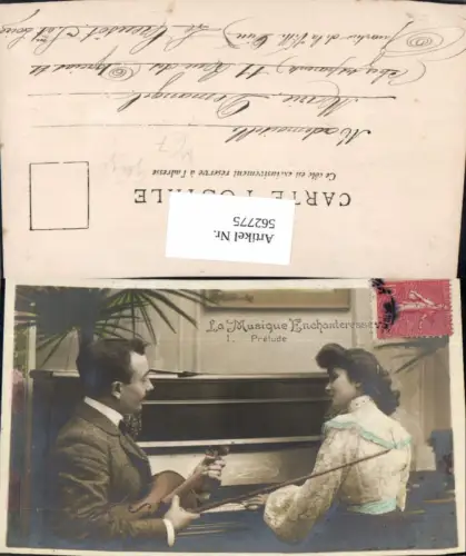 562775,Musikinstrument Prelude Mann Geige Frau Klavier La Musique Enchanteresse
