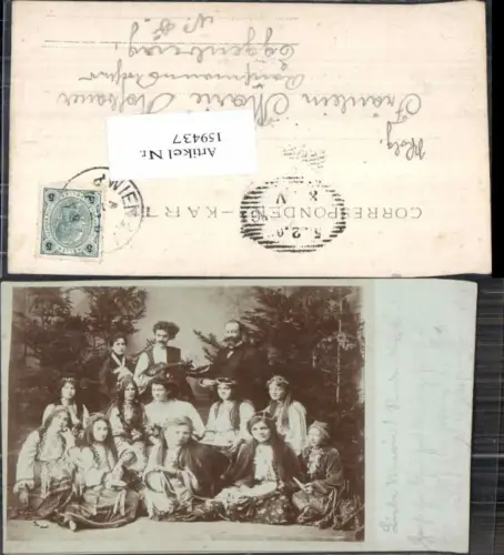 159437,Zigeuner Gruppe Sänger Chor Typen Trachten Mignon Gypsy