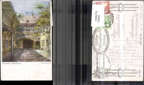 168950,Schuberts Geburtshaus Franz Schubert sign Cl. Weiß