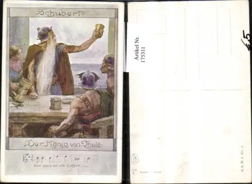 175311,Schubert Der König v. Thule Textzeile Notenzeile