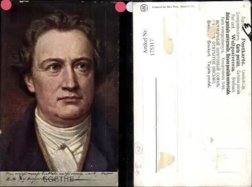 175317,Johann Wolfgang v. Goethe Portrait