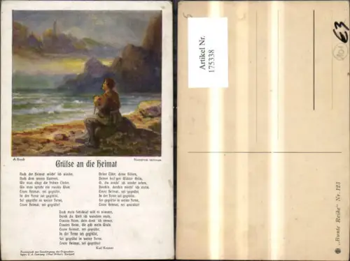 175338,A. Broch Grüße a. d. Heimat Text Karl Kromer