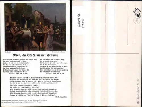 175340,A. Broch Wien du Stadt meiner Träume Text Dr. R. Sieczynski