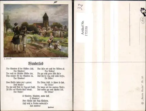 175350,A. Broch Wanderlied Wanderer
