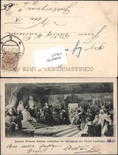 178357,Kanzler Wilhelm Bienner verhindert Sprengung des Tiroler Landtages