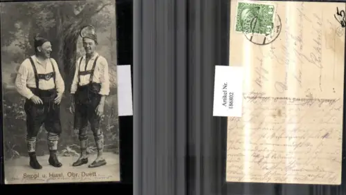186802,Seppl u. Hiasl Obr. Duett Tracht Obaybayern