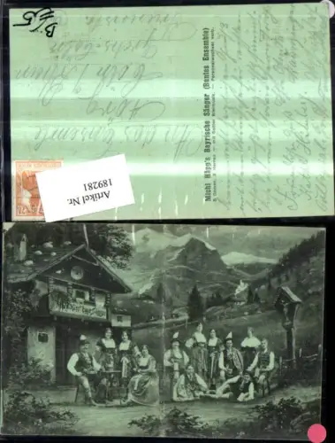 189281,Michl Häpps Bayrische Sänger Biermusik PersonenTracht Bier Bierkrug