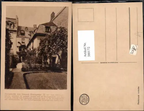 380172,Beethovenhaus Bonn Hofansicht Bonngasse 20 Musik