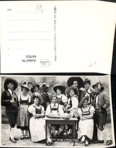 647832,Foto Ak Tiroler Sänger- u. Tänzertruppe Mayr-Blaas Innsbruck Tracht Musik