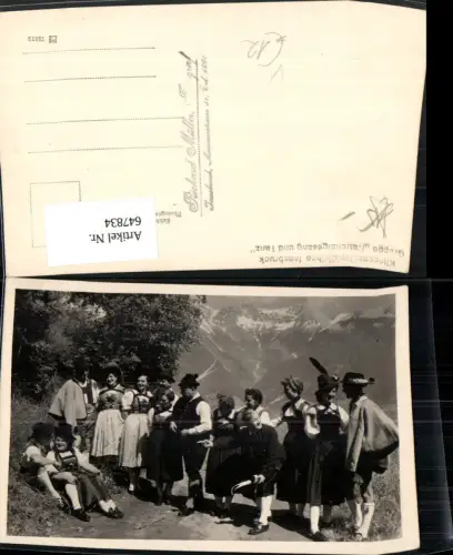647834,Klingenschmidbühne Innsbruck Gruppe Nationalgesang u. Tanz Musik pub Rich. Müller