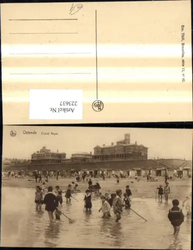 223637,Bademode Strandleben Ostende Chalet Royal Kinder i. Wasser