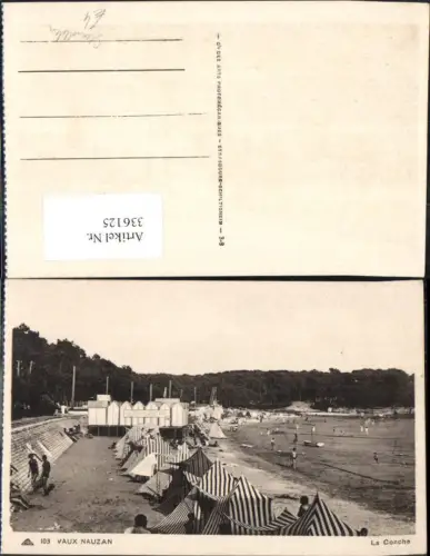 336125,Vaux Nauzan La Conche Bademode Strandleben Zelte Boot