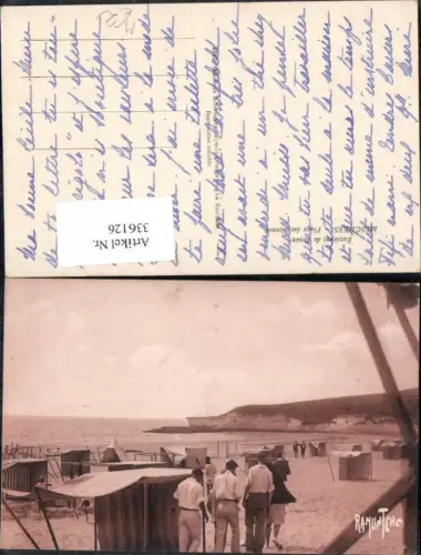 336126,Royan Meschers Plage des Nonnes Bademode Strandleben Zelte