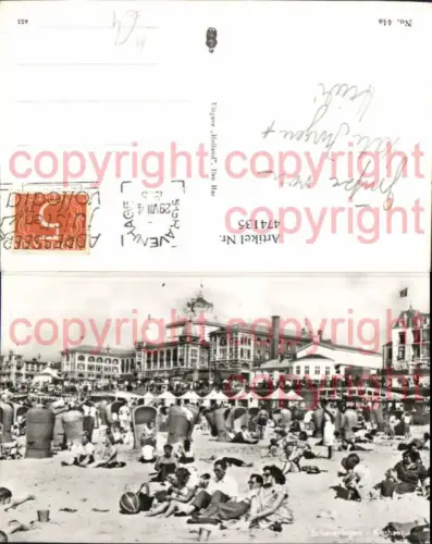 474135,Foto Ak Scheveningen Kurhaus Strandkörbe Bademode Strandleben