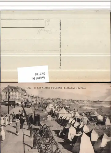 522140,Les Sables d'Olonne Le Remblai et la Plage Strandleben
