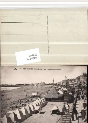 522142,Les Sables d'Olonne La Plage et le Remblai Strandleben