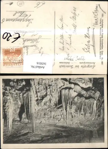 165016,Bergbau Lurgrotte b. Semriach Tartarus Grotte Selchstube
